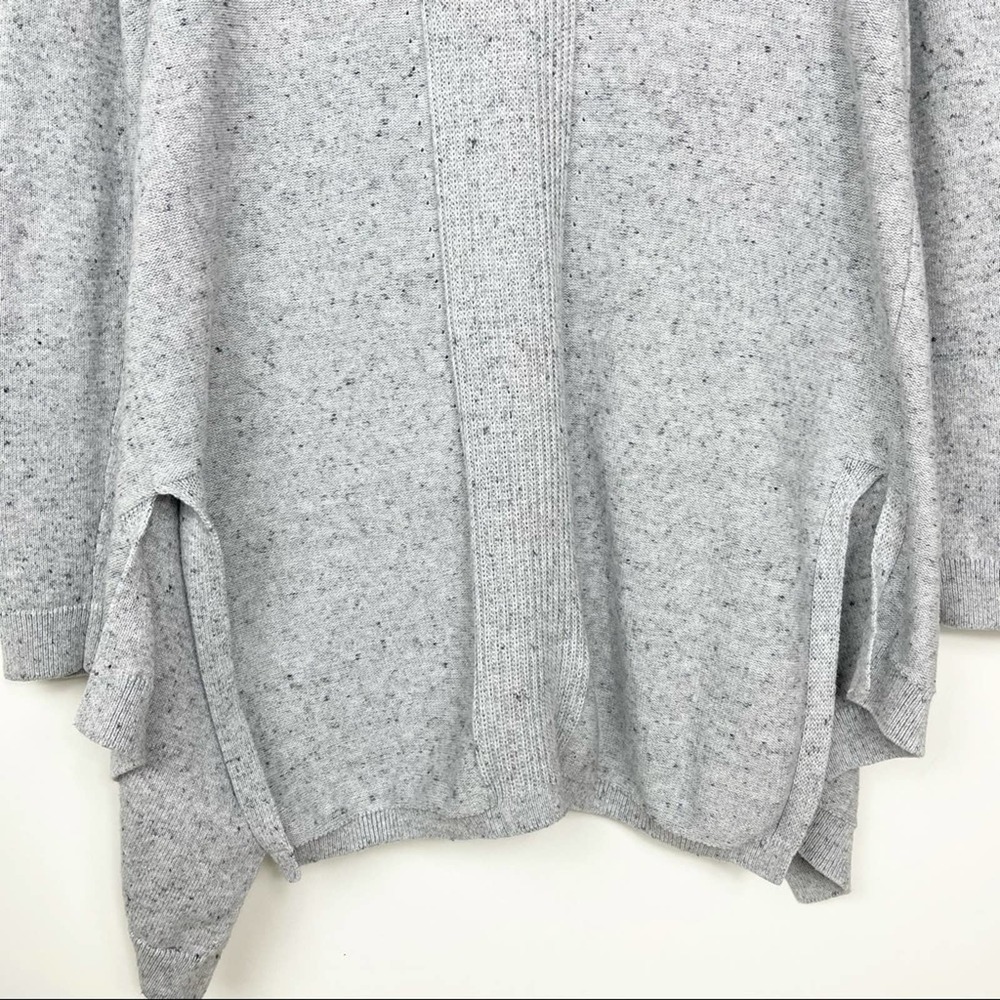 Lou and Grey Waterfall Drape Gray Knit Cardigan - Picture 9 of 10